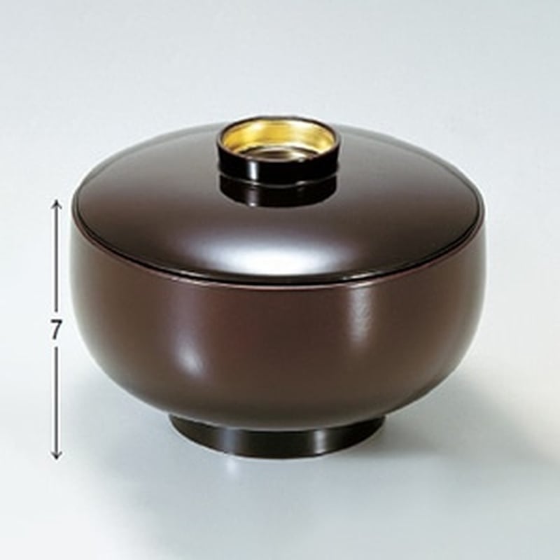 若泉漆器 4寸百万石椀 溜つば金 1-199-7 1個(ご注文単位1個)【直送品】