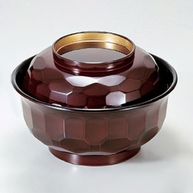 若泉漆器 真亀甲丼 溜つば金 1-215-6 1個(ご注文単位1個)【直送品】