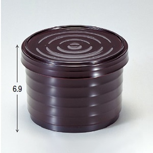 若泉漆器 ロクロ飯器 溜内朱 小 1-221-1 1個(ご注文単位1個)【直送品】