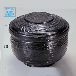 若泉漆器 宝飯器 黒内朱 1-222-4 1個(ご注文単位1個)【直送品】