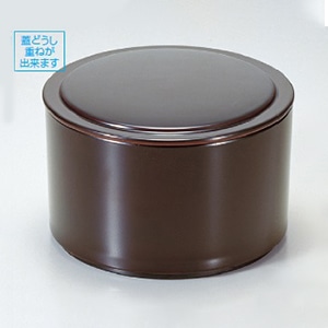 若泉漆器 筒型飯器 溜内朱 1-223-9 1個(ご注文単位1個)【直送品】