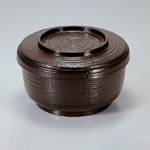 若泉漆器 割子飯器 溜 1-224-8 1個(ご注文単位1個)【直送品】