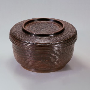 若泉漆器 割子飯器 栃内黒塗 1-224-9 1個(ご注文単位1個)【直送品】