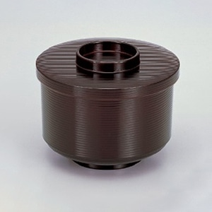 若泉漆器 千筋飯器 溜内朱 1-224-11 1個(ご注文単位1個)【直送品】