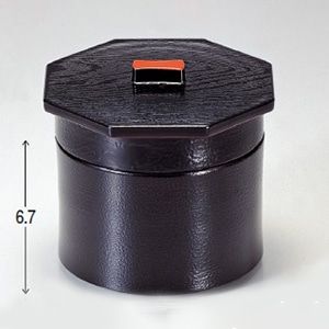 若泉漆器 2段3寸武蔵野椀 黒刷毛目内朱 1-229-2 1個(ご注文単位1個)【直送品】