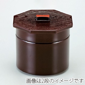 若泉漆器 3寸武蔵野椀 溜内朱 1段 1-229-3 1個(ご注文単位1個)【直送品】
