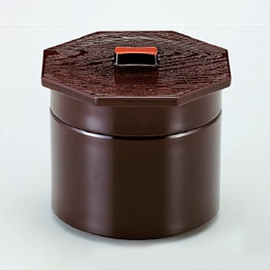 若泉漆器 3寸武蔵野椀 溜内朱 2段 1-229-4 1個(ご注文単位1個)【直送品】