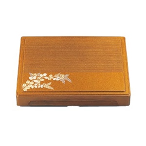 若泉漆器 尺2寸千筋箱膳　梨地萩 （仕切別売） 1-347-2 1個（ご注文単位1個）【直送品】