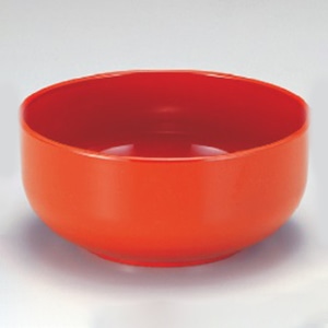 若泉漆器 6寸多用丼 洗朱 1-546-30 1個(ご注文単位1個)【直送品】