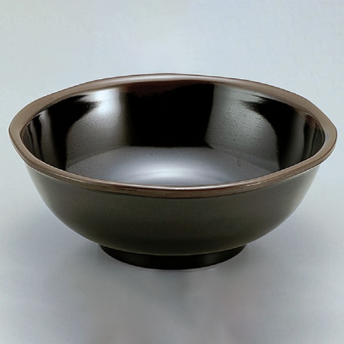 若泉漆器 7寸麺丼 天目 W-83BL 1-547-5 1個(ご注文単位1個)【直送品】