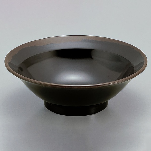 若泉漆器 8寸麺丼 天目 W-179BL 1-547-6 1個(ご注文単位1個)【直送品】
