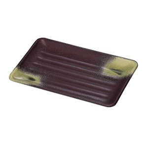 若泉漆器 7寸焼物皿 岩織部 1-604-9 1個(ご注文単位1個)【直送品】