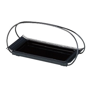 若泉漆器 長手若竹籠　黒  1-614-4 1個（ご注文単位1個）【直送品】