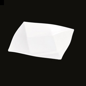 若泉漆器 折紙盛皿　白　23cm　DS-5553 小 J-100-87 1個（ご注文単位1個）【直送品】