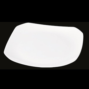 若泉漆器 隅切盛皿　白　34cm　DS-5687 小 J-100-84 1個（ご注文単位1個）【直送品】