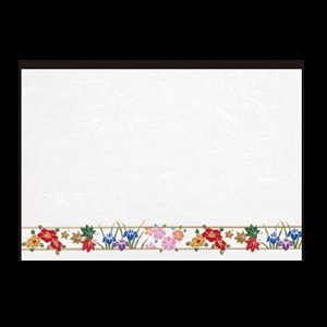 若泉漆器 尺3寸長手 和紙敷マット 花帯 B-20-18 100枚/束(ご注文単位1束)【直送品】