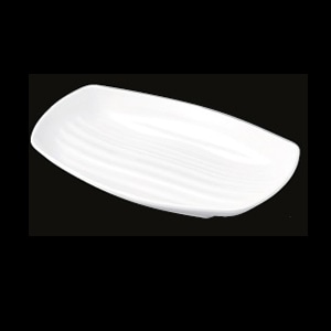 若泉漆器 長手盛皿　白　27cm　DS-5800-3 小 J-100-78 1個（ご注文単位1個）【直送品】