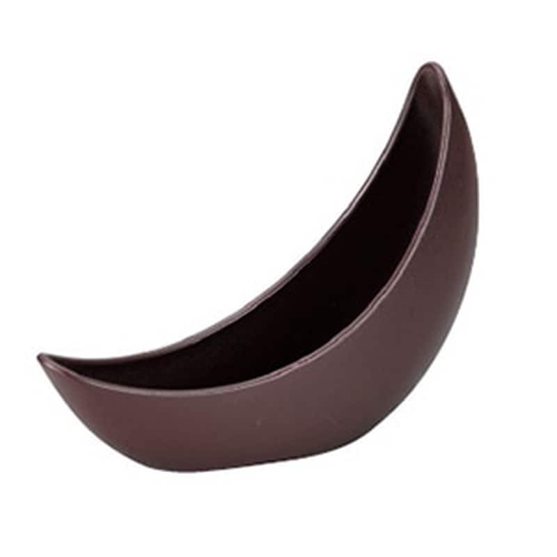 若泉漆器 三日月鉢 茶乾漆 M-16-30 1個(ご注文単位1個)【直送品】