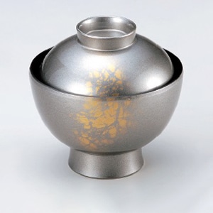 若泉漆器 小丸椀　銀パール八雲  W-9-98 1個（ご注文単位1個）【直送品】