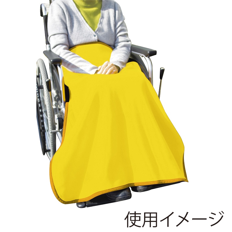 高機能ブランケット 70×100cm イエロー 1個(ご注文単位1個)【直送品】