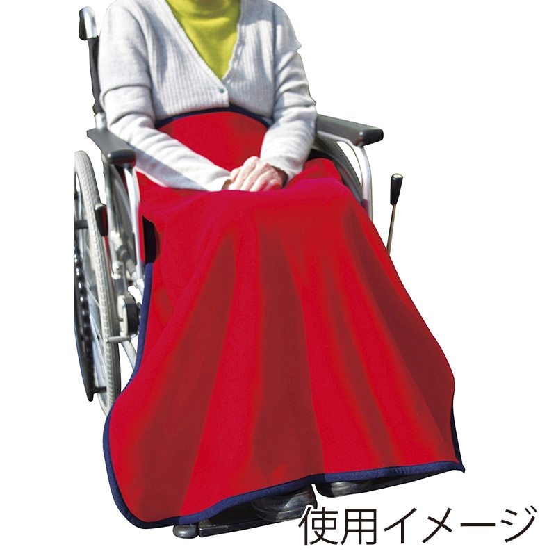高機能ブランケット 70×100cm レッド 1個(ご注文単位1個)【直送品】