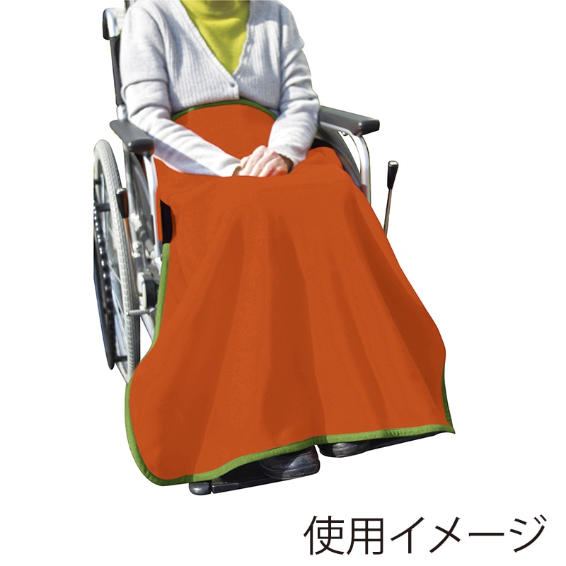高機能ブランケット 70×100cm オレンジ 1個(ご注文単位1個)【直送品】
