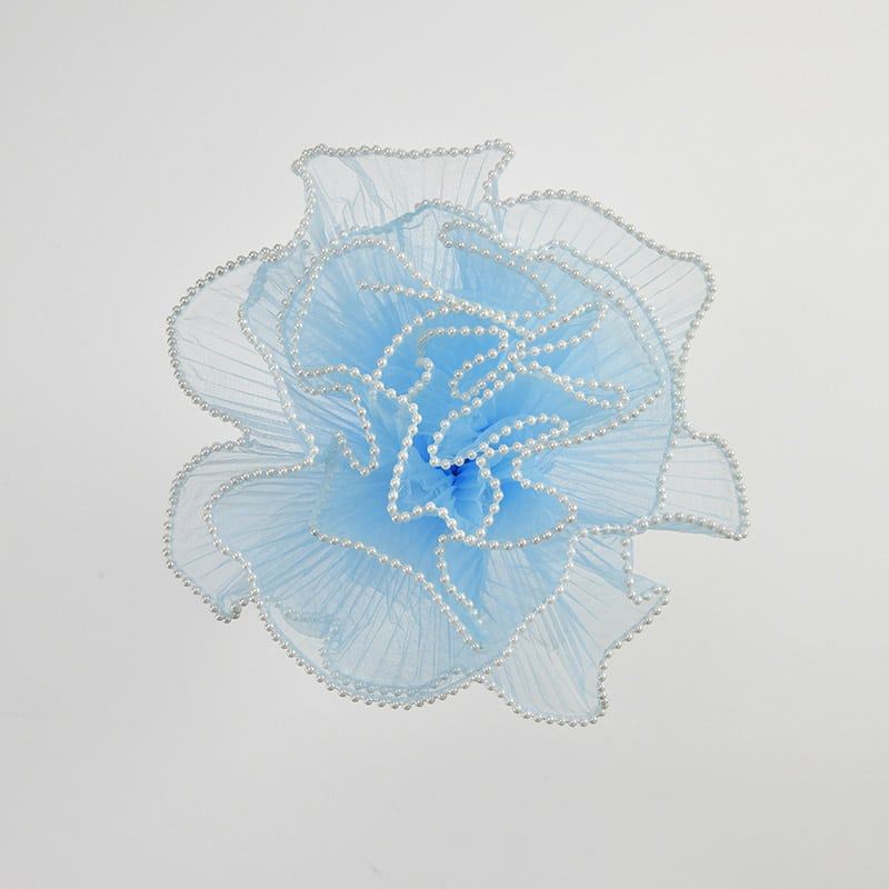 秦貴 ラッピング パールプリーツ 28cm×4m ブルー PPRT006 1個（ご注文単位1個）【直送品】