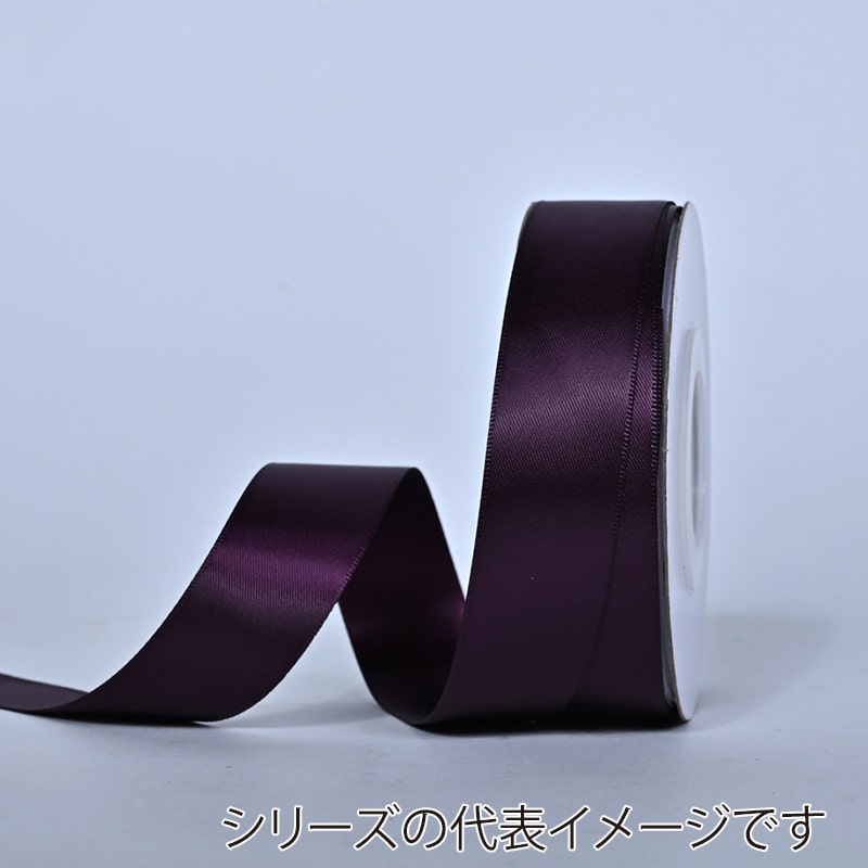 秦貴 シングルサテンリボン 38mm×91m No.19 シャドーパープル 1個（ご注文単位1個）【直送品】