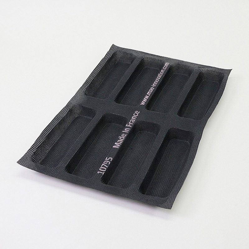 パシフィック洋行 シリコンメッシュ型 FIBERMAE レクタングル 240×70 8取 010795-4060 1個（ご注文単位1個）【直送品】