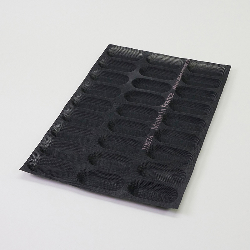 パシフィック洋行 シリコンメッシュ型 FIBERMAE パン・オ・レ 110×50 27取 010874-4060 1個（ご注文単位1個）【直送品】