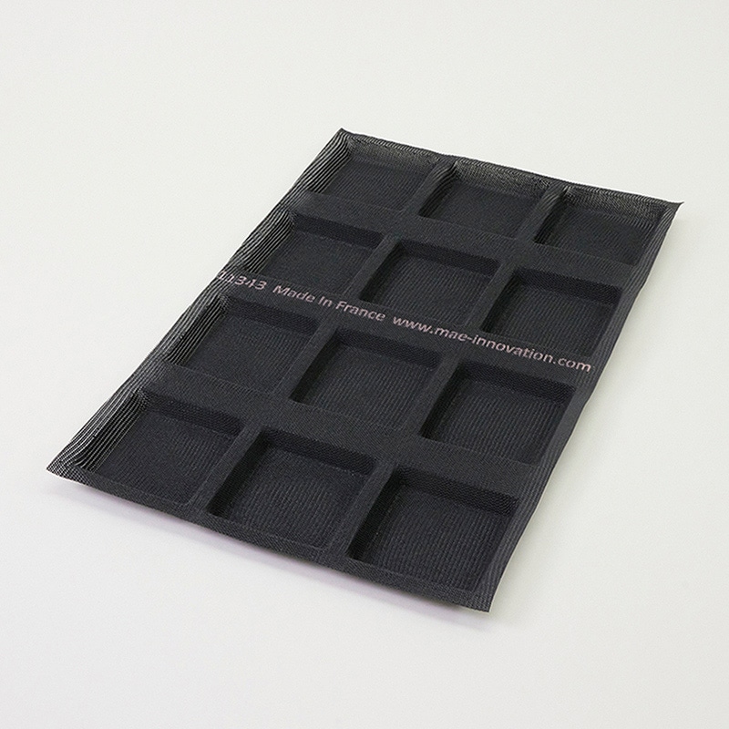 パシフィック洋行 シリコンメッシュ型 FIBERMAE スクエア 110×110 12取 011343-4060 1個（ご注文単位1個）【直送品】