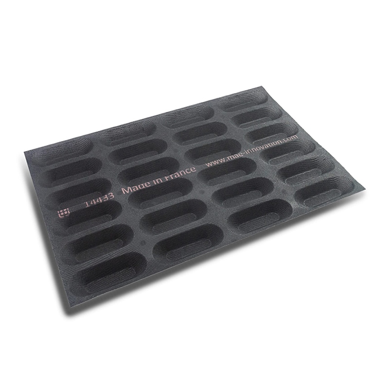 パシフィック洋行 シリコンメッシュ型 FIBERMAE オブロング 130×49 24取 014433-4060 1個（ご注文単位1個）【直送品】
