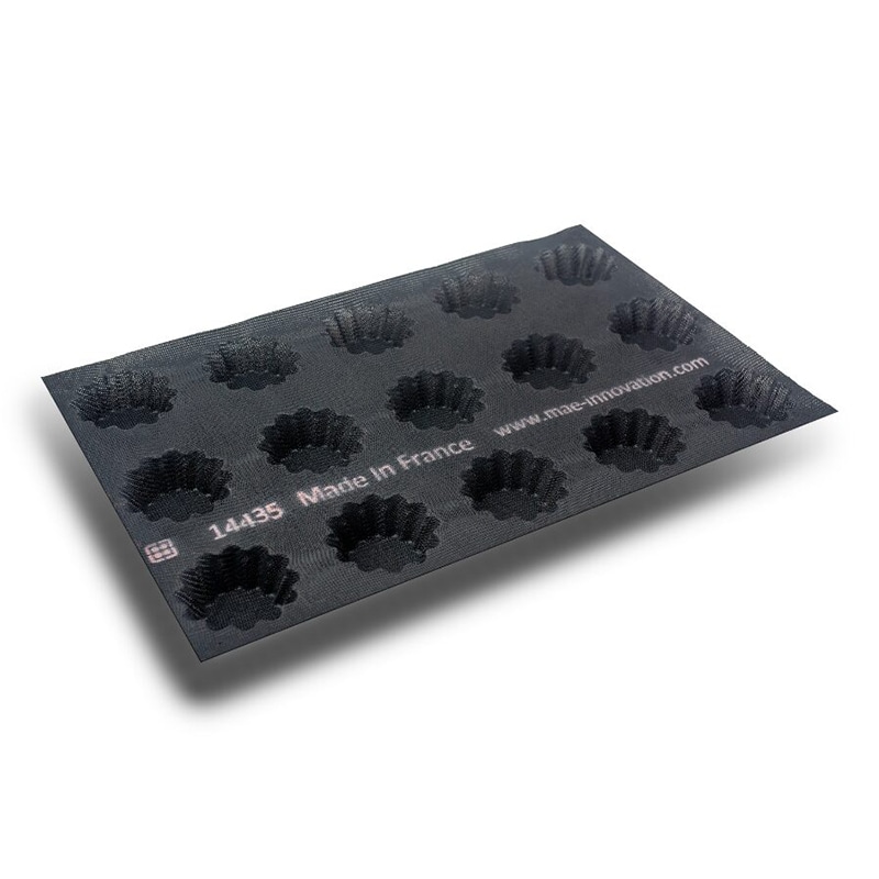 パシフィック洋行 シリコンメッシュ型 FIBERMAE フルテッドタルトレット φ90 15取 014435-4060 1個（ご注文単位1個）【直送品】