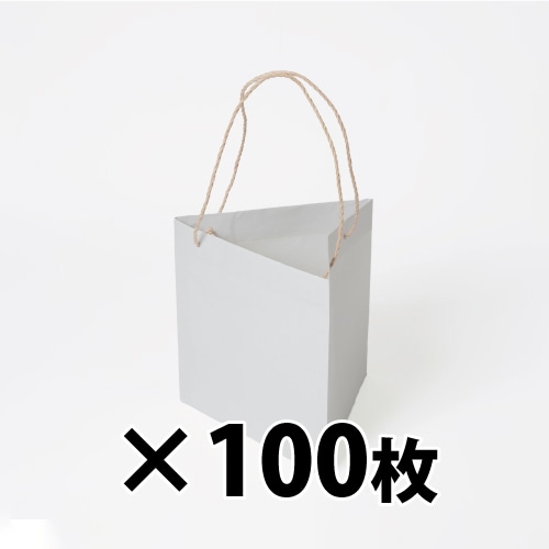 星野 手提げ紙袋 キャリーバッグ K-TM 01 ホワイト 314083 100枚/束（ご注文単位1束）【直送品】