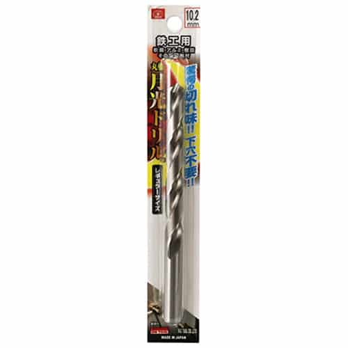 藤原産業 ビック・ツール 鉄工用月光ドリル 丸軸 10.2mm 1本ブリスターパック FSSGP10.2 1本(ご注文単位1本)【直送品】