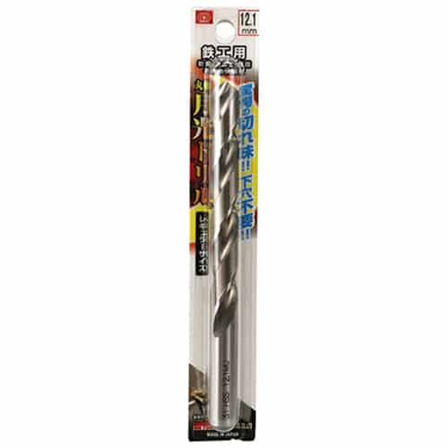 藤原産業 ビック・ツール 鉄工用月光ドリル 丸軸 12.1mm 1本ブリスターパック FSSGP12.1 1本(ご注文単位1本)【直送品】