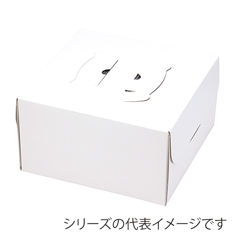 高速シーパック ケーキ箱 ホワイト140 5号 50枚/袋(ご注文単位2袋)【直送品】