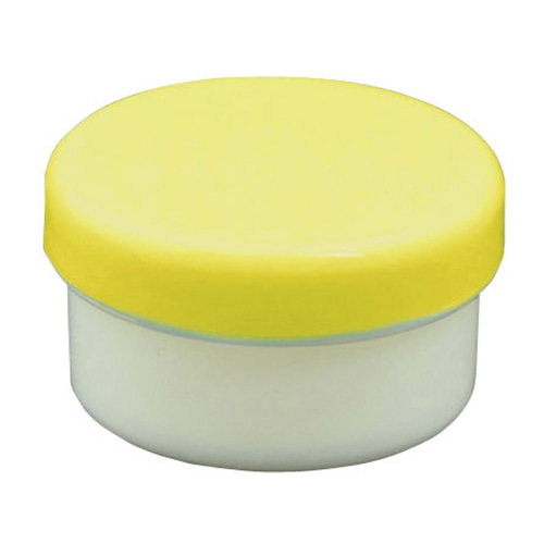 プラ壷 5ml 100個入 黄 1個(ご注文単位1個)【直送品】