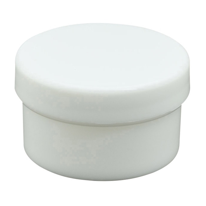 プラ壷 20ml 100個入 白 1個(ご注文単位1個)【直送品】