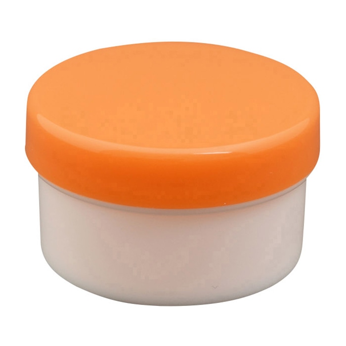 プラ壷 20ml 100個入 オレンジ 1個(ご注文単位1個)【直送品】
