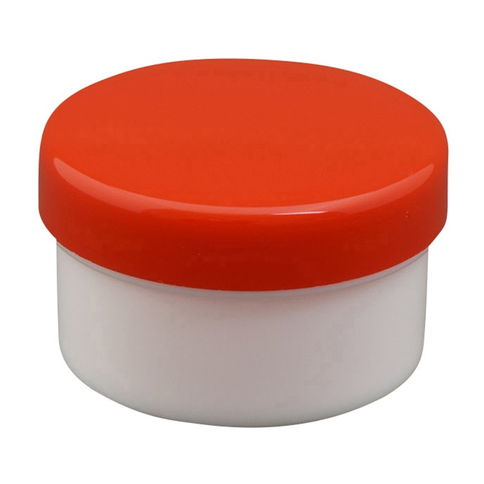プラ壷 20ml 100個入 赤 1個(ご注文単位1個)【直送品】