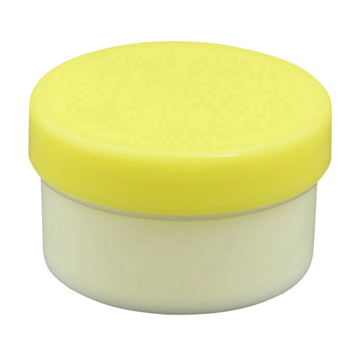 プラ壷 20ml 100個入 黄 1個(ご注文単位1個)【直送品】