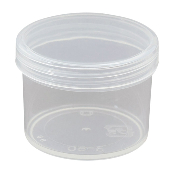 プラ壷 30ml 100個入 透明 1個(ご注文単位1個)【直送品】