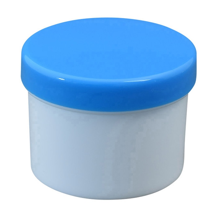 プラ壷 30ml 100個入 青 1個(ご注文単位1個)【直送品】