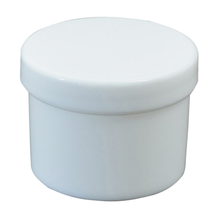 プラ壷 30ml 100個入 白 1個(ご注文単位1個)【直送品】