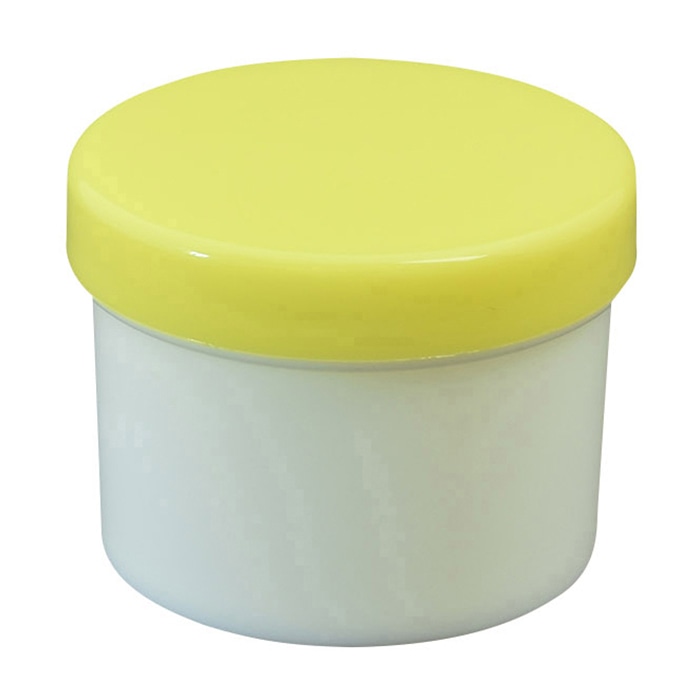 プラ壷 30ml 100個入 黄 1個(ご注文単位1個)【直送品】