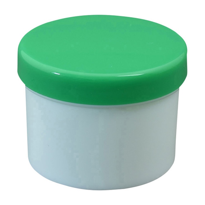 プラ壷 30ml 100個入 緑 1個(ご注文単位1個)【直送品】