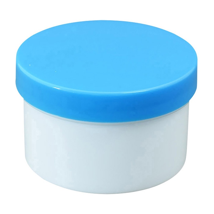 プラ壷 50ml 100個入 青 1個(ご注文単位1個)【直送品】