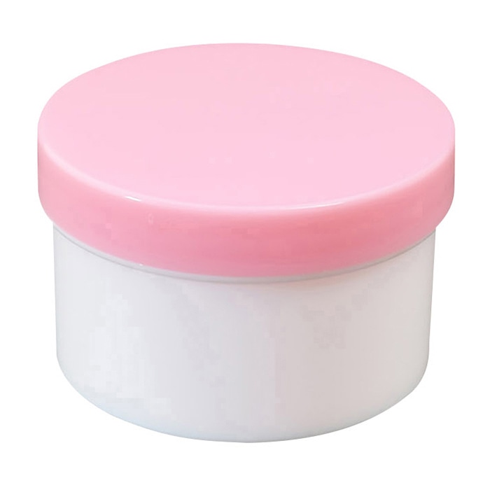 プラ壷 50ml 100個入 ピンク 1個(ご注文単位1個)【直送品】