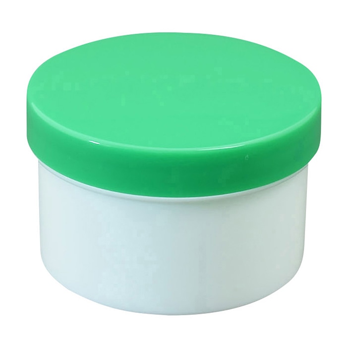 プラ壷 50ml 100個入 緑 1個(ご注文単位1個)【直送品】